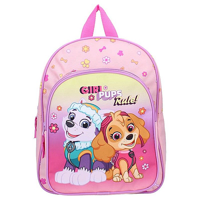 Ghiozdan cu două compartimente, multicolor, 30x25x11 cm, cu bretele ajustabile și căptușite, Paw Patrol Girl Pups Rule [2]
