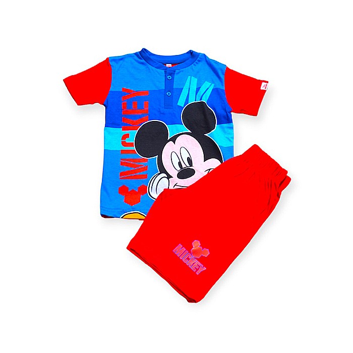 Pijamale copii cu mânecă scurtă, 100% bumbac, multicolor, Happy M, Mickey Mouse [2]
