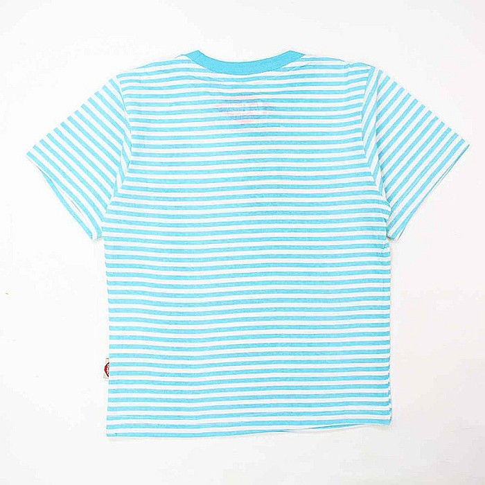 Tricou copii, 100% bumbac, alb/albastru, Lee Cooper [2]