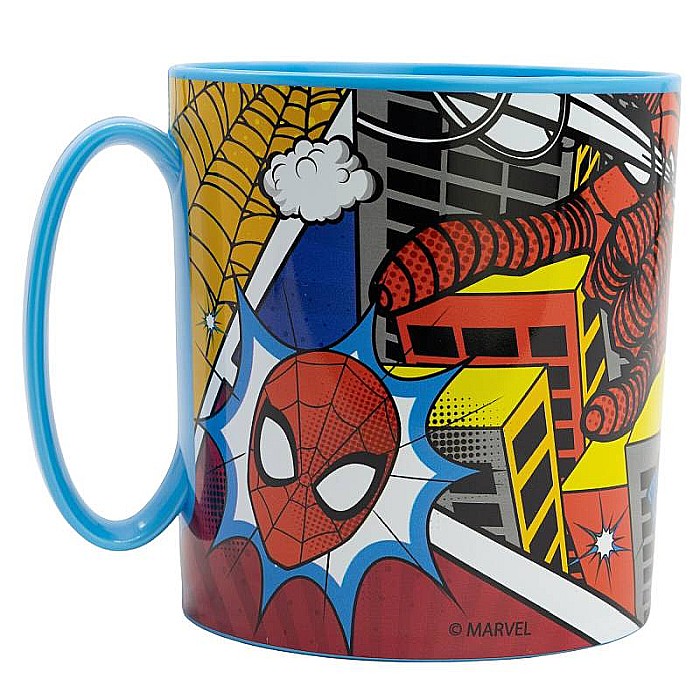 Cană plastic microunde Spiderman, 350 ml Albastru [2]