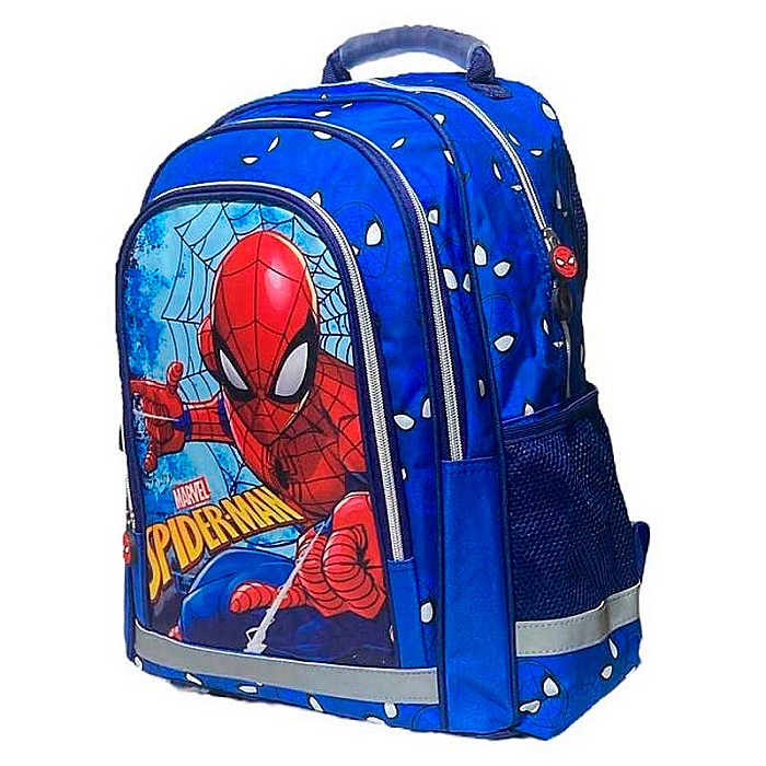 Ghiozdan copii, 42x30x17 cm, cu trei compartimente, multicolor, bretele întărite și ajustabile, Spiderman [3]