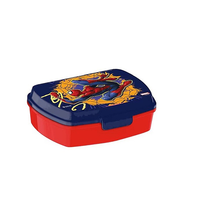 Cutie sandwich multicolor, 20x8 cm, din plastic fără BPA, Spiderman [1]