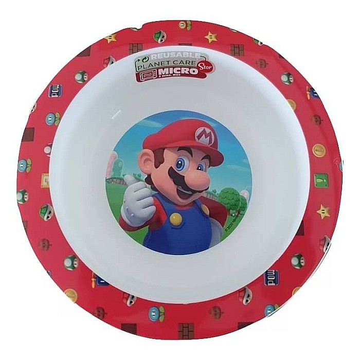 Set mic dejun, Super Mario, 3 piese, pentru microunde, plastic, Multicolor [3]