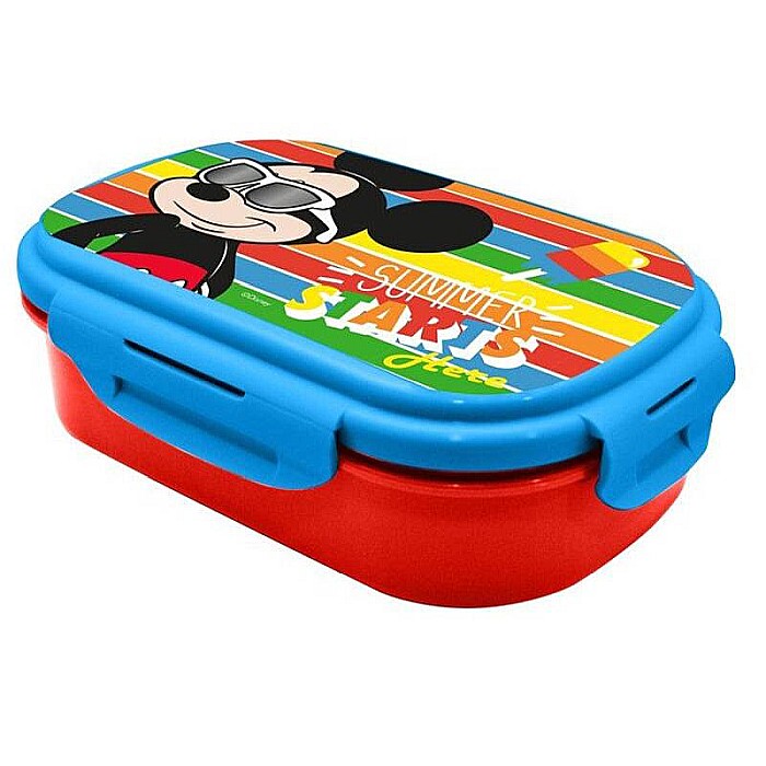 Cutie sandviș cu tacâmuri, fără BPA, multicolor, 21x14x6 cm, Mickey Mouse, Disney [2]