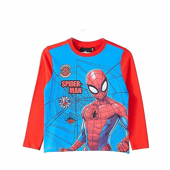 Bluza cu mânecă lungă, 100% bumbac, multicolor, Crime Fighter, Spiderman, Marvel [1]