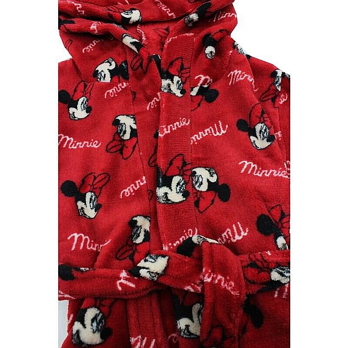 Halat de baie, poliester, Minnie Mouse Figurine, roșu [2]