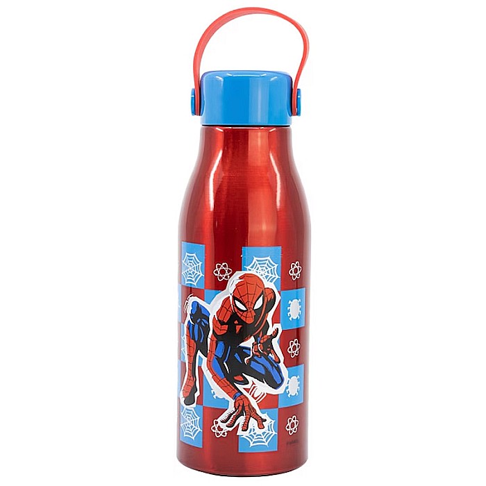 Sticlă apă din aluminiu, capac cu mâner, multicolor, 760ml, Spiderman [1]