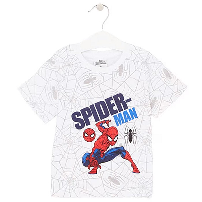 Tricou copii 100% bumbac, alb, Spiderman [1]