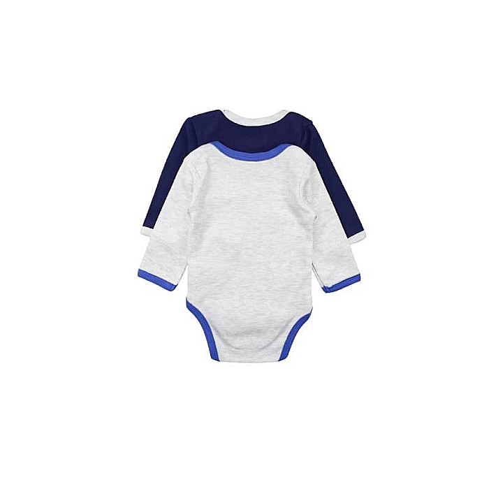 Set două body-uri copii, 100% bumbac, gri/albastru, East London, Lee Cooper [3]