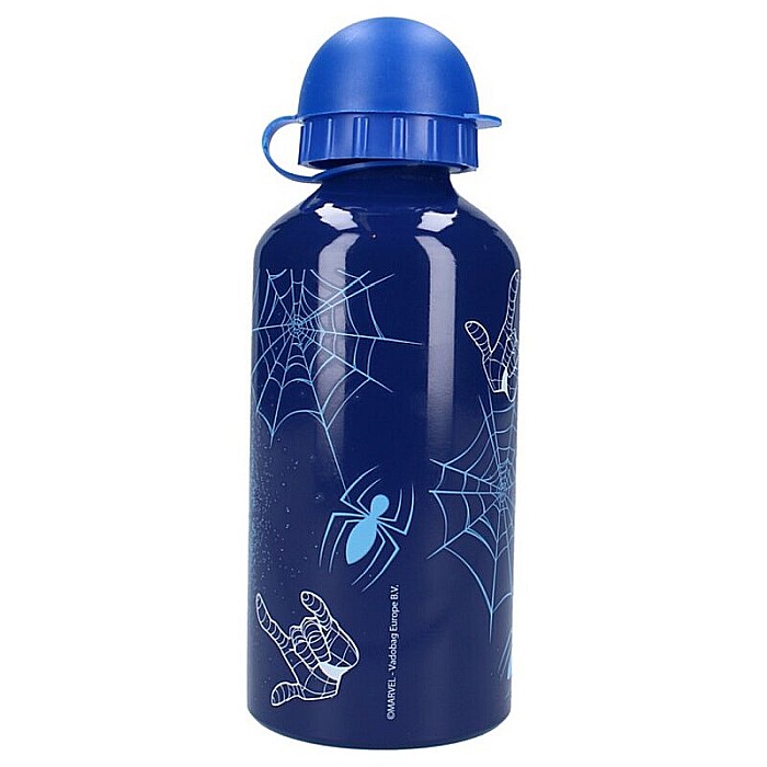 Sticlă apă din aluminiu, multicolor, capacitate 500 ml, Spiderman, Let's Eat [3]