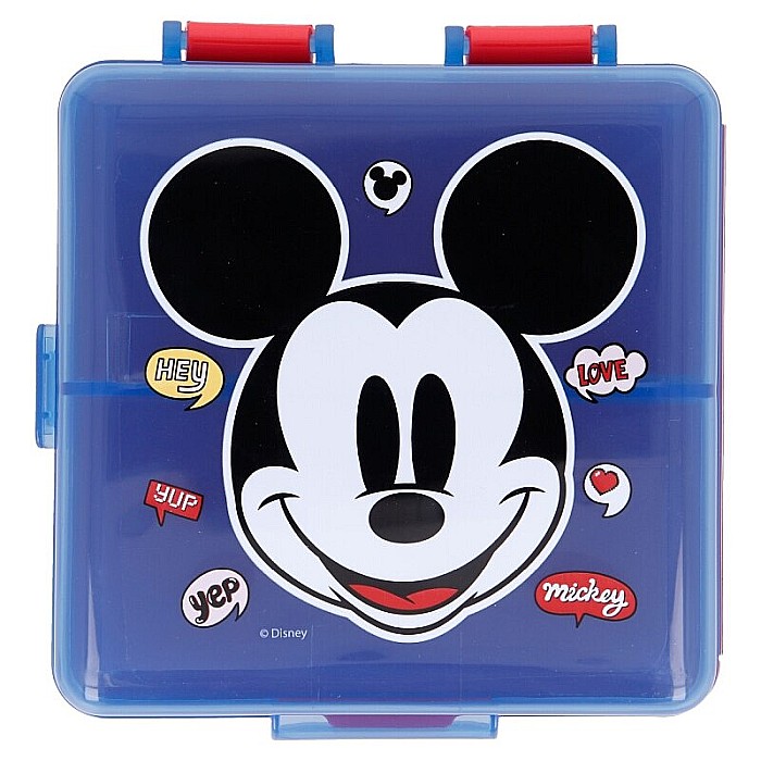 Cutie sandwich, multicompartimente, multicolor, fără BPA, Disney, Mickey Mouse [3]