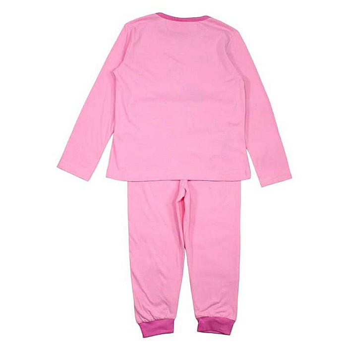 Pijamale copii cu mânecă lungă, 100% bumbac, roz, Smile, Minnie Mouse [3]