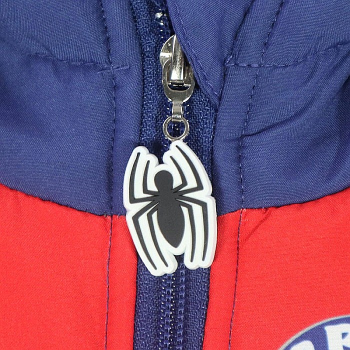 Geacă groasă de iarnă cu glugă și buzunare laterare, interior călduros din fleece, albastru, Spiderman [3]