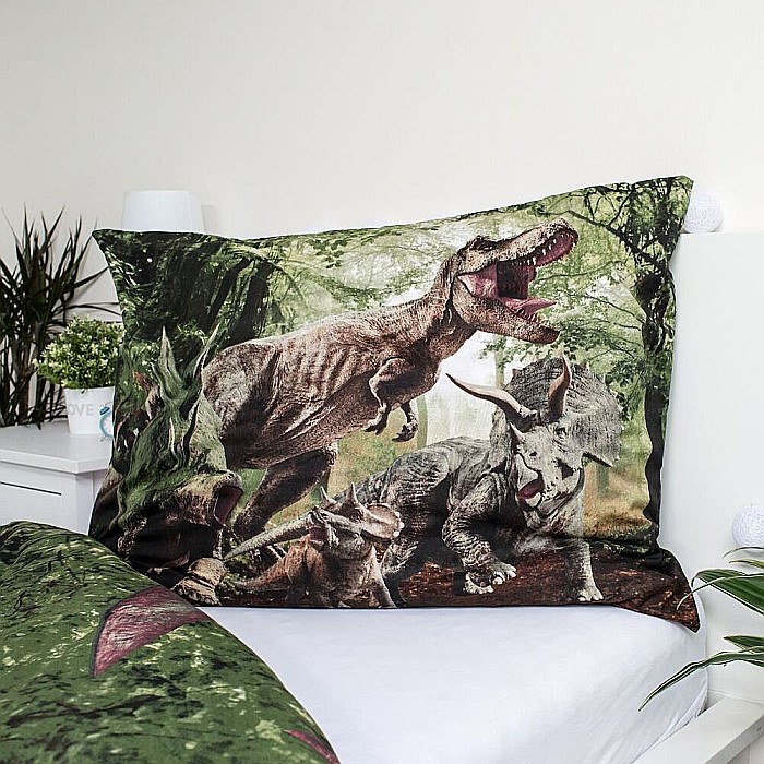 Set lenjerie pat copii, multicolor, 2 piese, 140×200 cm, 70×90, Jurassic World, JW 425 [5]