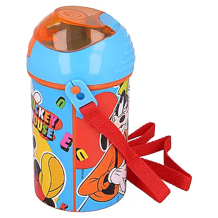Sticlă pentru apă, anticurgere, multicolor, 450 ml, Mickey Mouse [3]