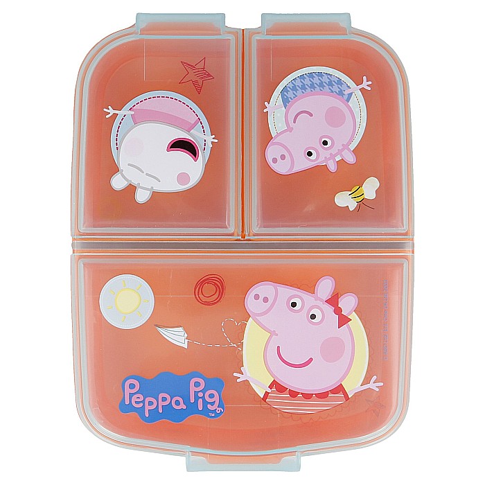 Cutie sandwich, multicompartimente, multicolor, fără BPA, Peppa Pig [3]
