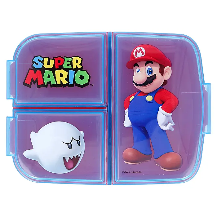 Cutie sandwich, multicompartimente, multicolor, fără BPA, Super Mario [2]