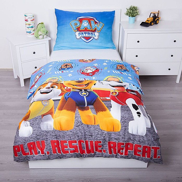 Set lenjerie pat copii, multicolor, 2 piese, 140×200 cm, 70×90, Paw Patrol, PP208 [3]