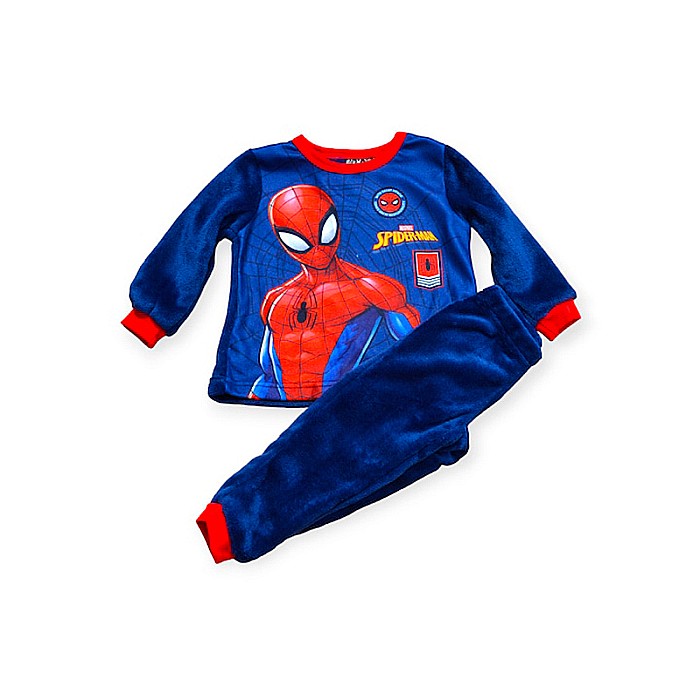 Pijamale copii cu mânecă lungă, polar, albastru, Spiderman [2]
