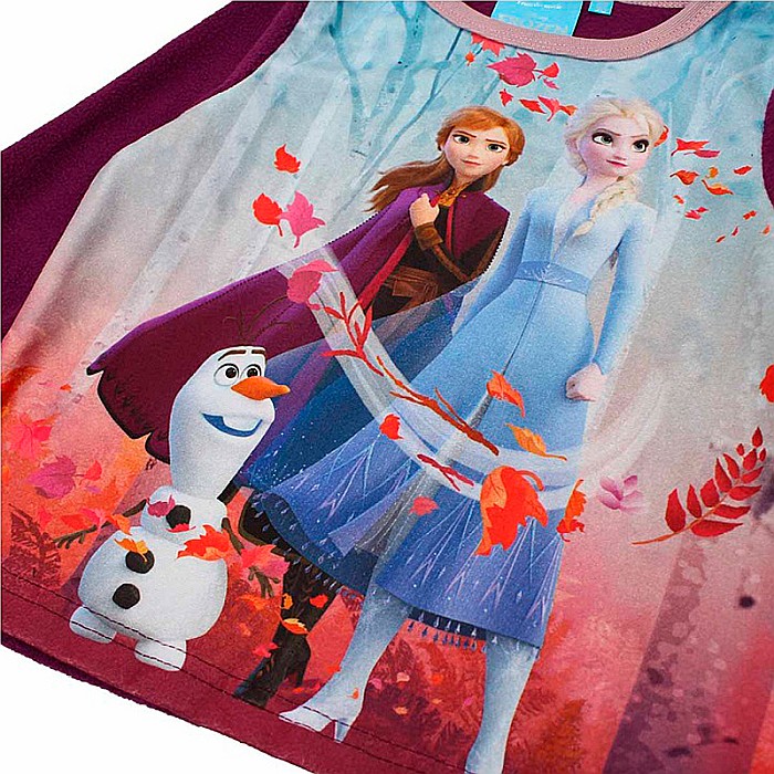 Pijamale copii cu mânecă lungă, polar, mov, Frozen [2]