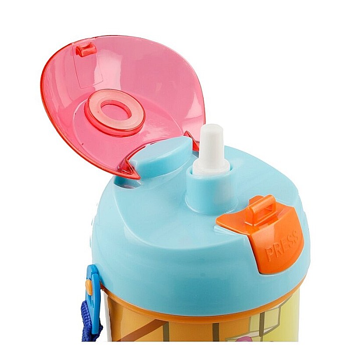 Sticlă pentru apă, anticurgere, multicolor, 450 ml, fără BPA, Peppa Pig [3]