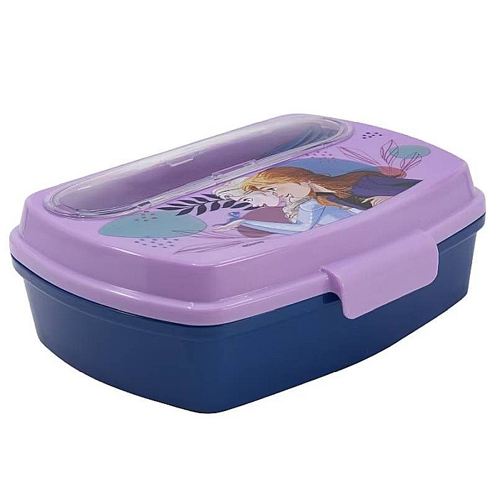 Cutie sandwich cu lingură și furculiță, multicolor, plastic fără BPA, Trust, Frozen [2]