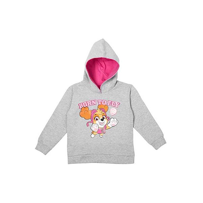 Hanorac copii cu glugă, gri, bumbac, Born to Fly, Paw Patrol [1]