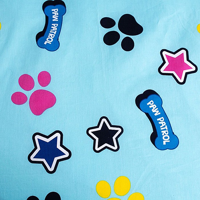 Set lenjerie de pat 2 piese, Reversibilă și Fosforescentă, multicolor, 100% bumbac, 140 x 200 cm, 70 x 90 cm, Paw Patrol [2]