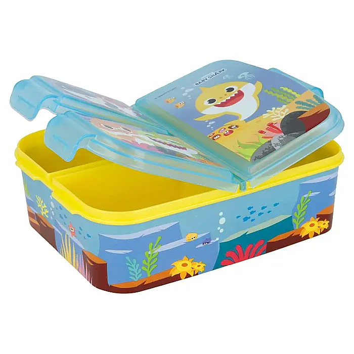 Cutie sandwich, multicompartimente, multicolor, fără BPA, Baby Shark [3]