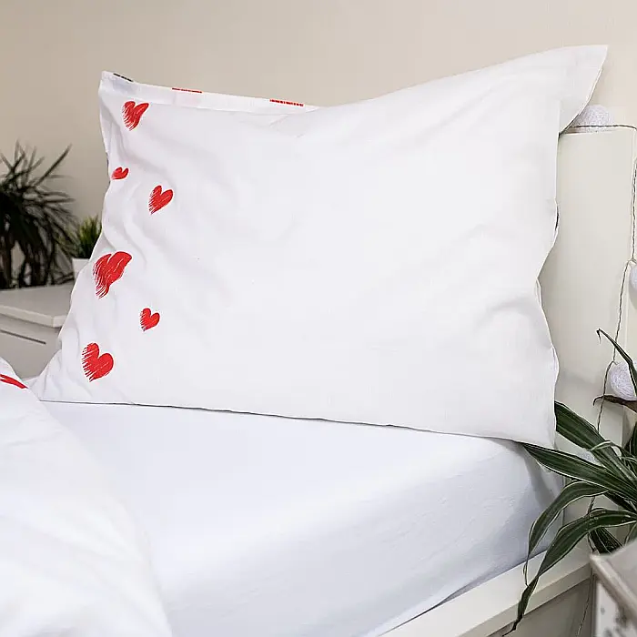 Set lenjerie pat copii, multicolor, 2 piese, 100% bumbac, 140×200 cm, 70×90, Love 04, Mickey and Minnie Mouse, Disney [3]