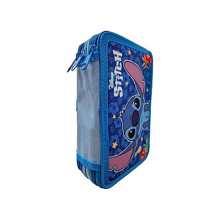 Penar cu 3 compartimente, 20x13x7 cm, echipat, 43 piese, multicolor, Stitch [3]