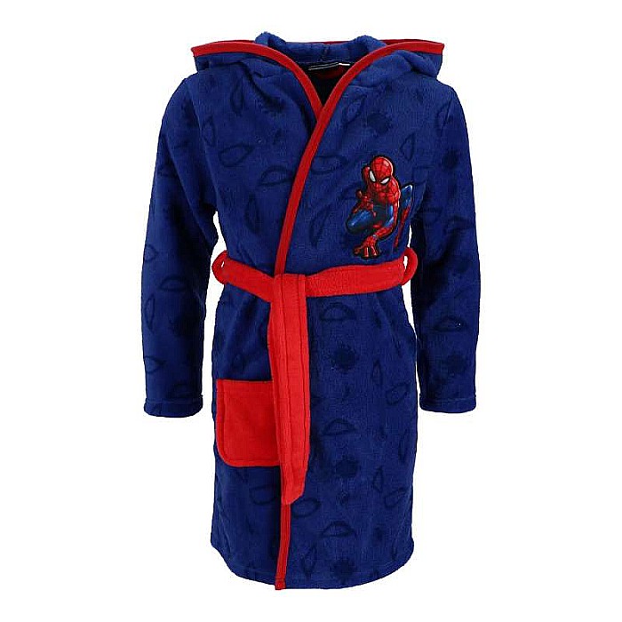 Halat baie cu glugă coral fleece Marvel Spiderman [2]