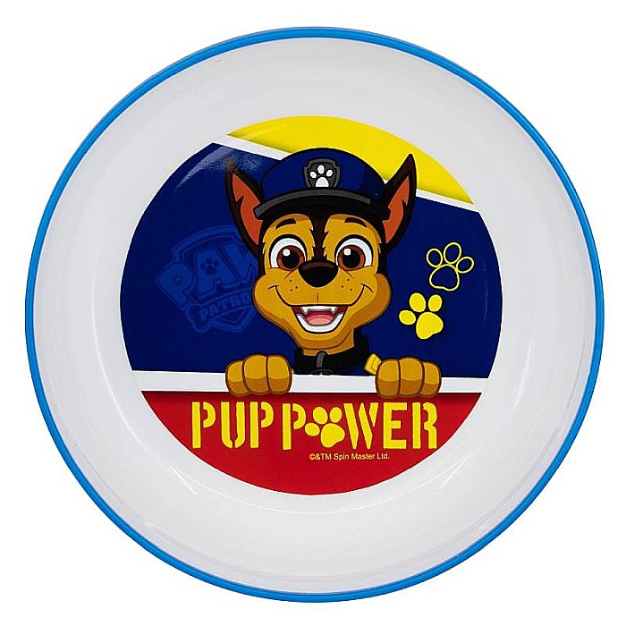 Bol plastic, 14 cm, antiderapant, multicolor, compatibil cu microunde, fără BPA, Pup Power, Paw Patrol [2]