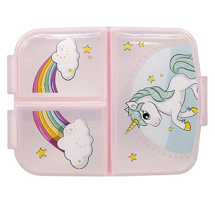 Cutie sandwich, multicompartimente, multicolor, fără BPA, Unicorn Rainbow [2]