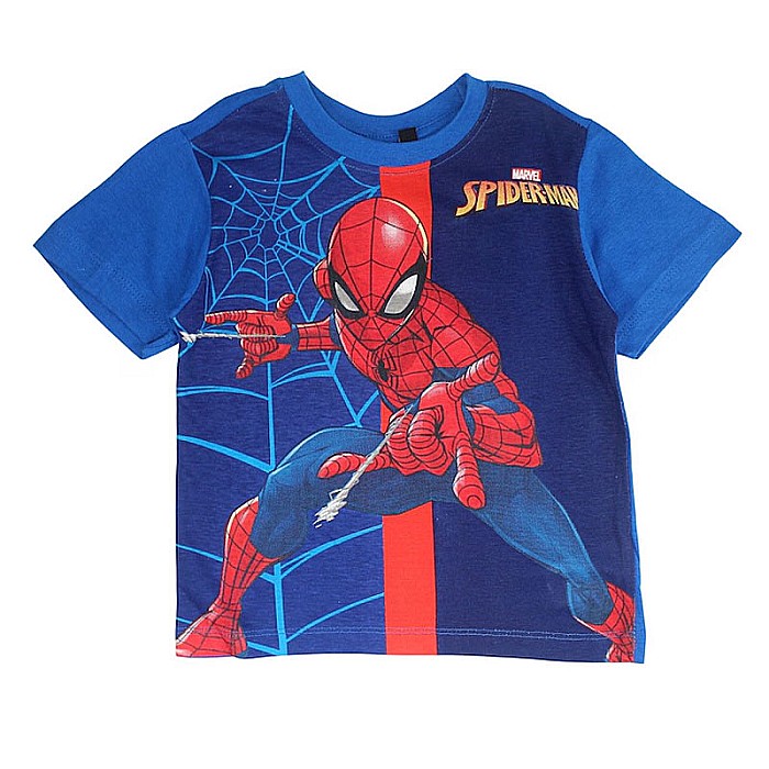 Pijamale copii cu mânecă scurtă, 100% bumbac, multicolor, Force, Spiderman, Marvel [2]