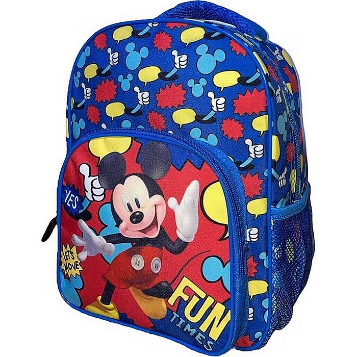Ghiodan copii, 30x24x14 cm, cu două compartimente, multicolor, bretele întărite și ajustabile, Fun Time, Mickey Mouse [1]