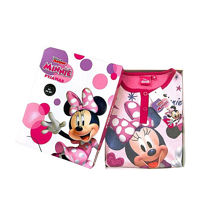 Pijamale copii cu mânecă lungă, roșu, 100% bumbac, Minnie Mouse [2]