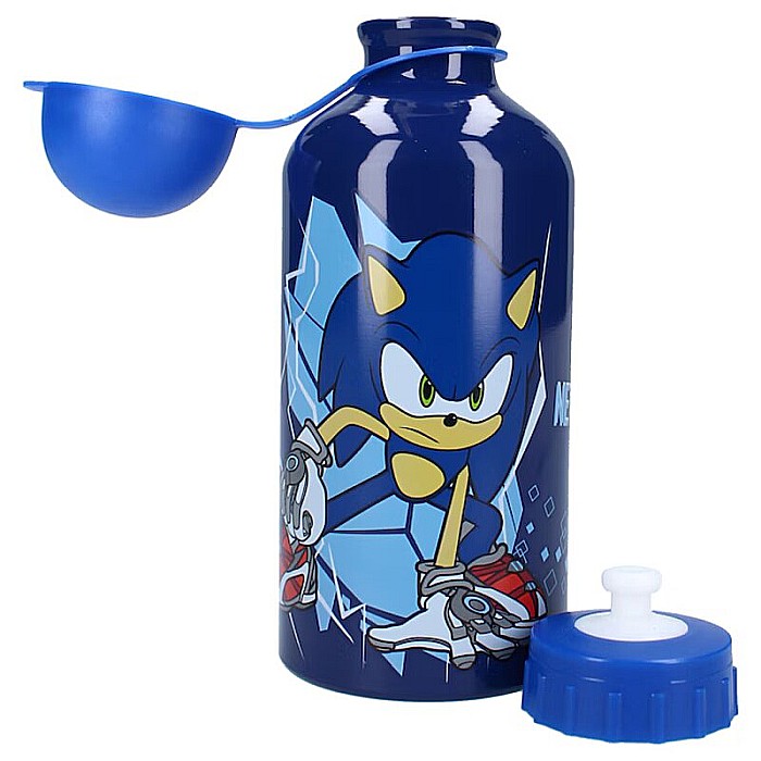 Sticlă apă din aluminiu, multicolor, capacitate 500 ml, Sonic Prime Let's Eat [2]