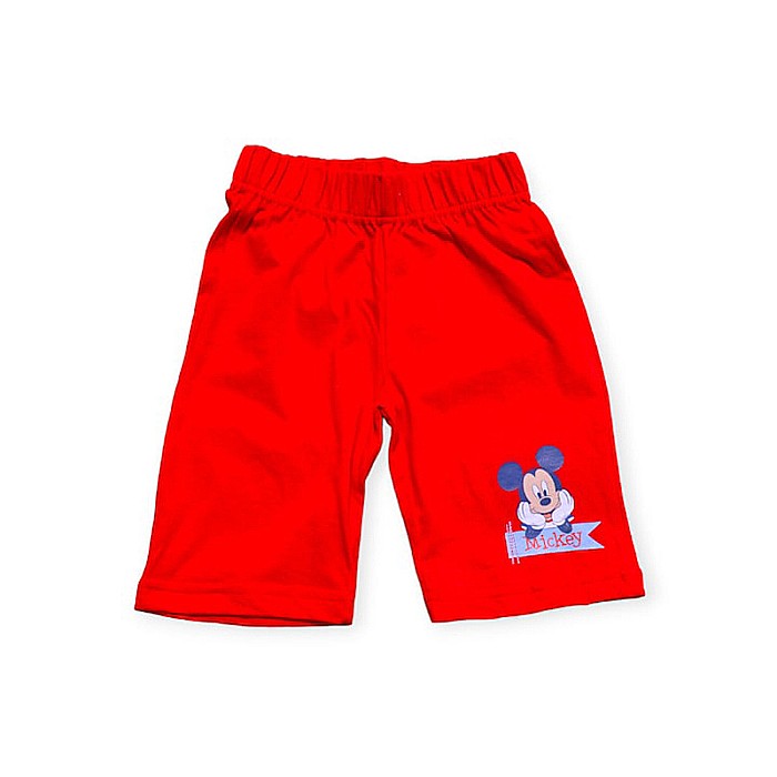 Pijamale copii cu mânecă scurtă, 100% bumbac, roșu, Happy, Mickey Mouse [3]