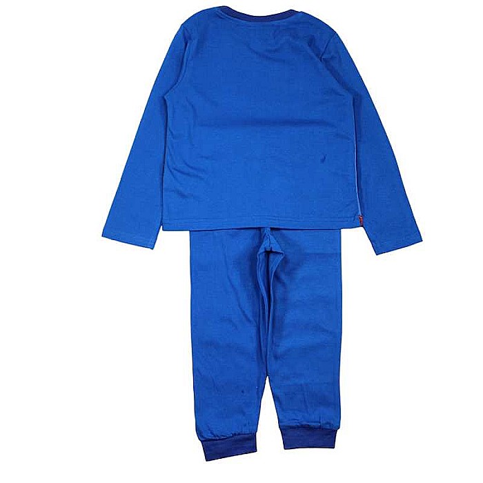 Pijamale copii cu mânecă lungă, 100% bumbac, albastru, Spiderman, Marvel [3]