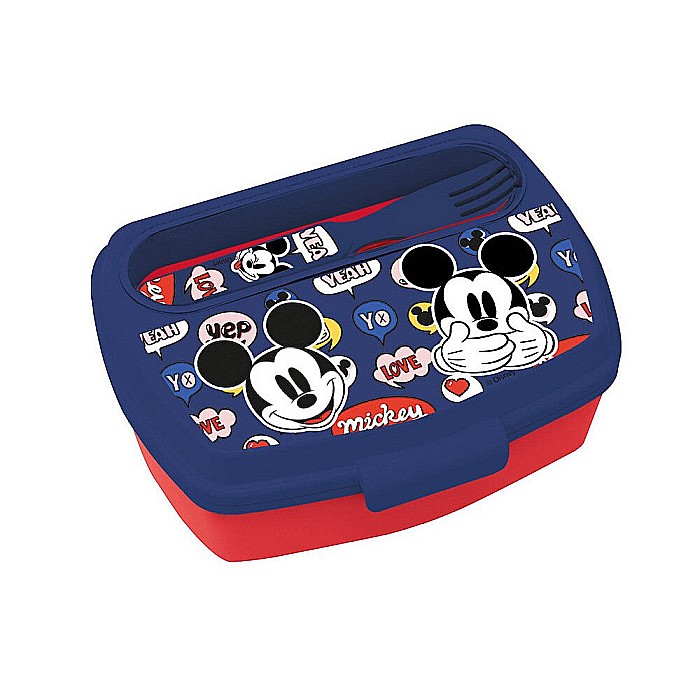 Cutie sandwich, Mickey Mouse, cu tacâmuri Bleumarin [2]