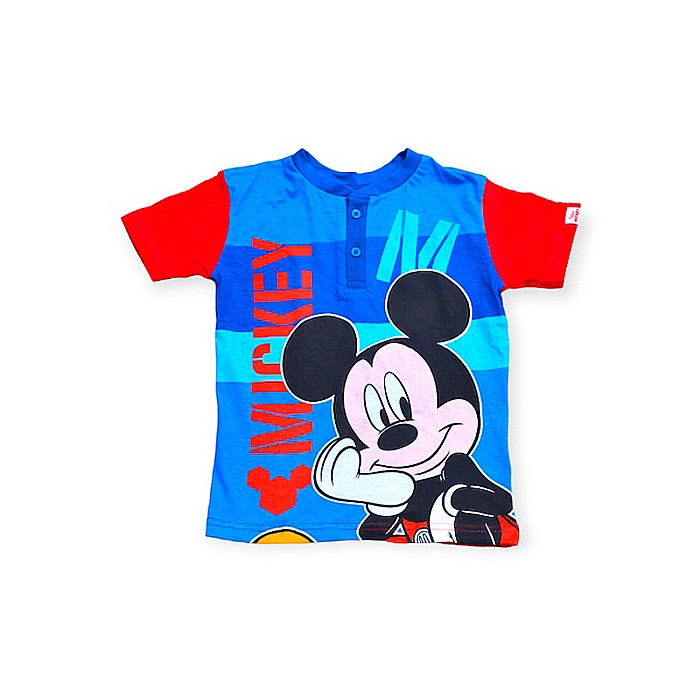 Pijamale copii cu mânecă scurtă, 100% bumbac, multicolor, Happy M, Mickey Mouse [3]