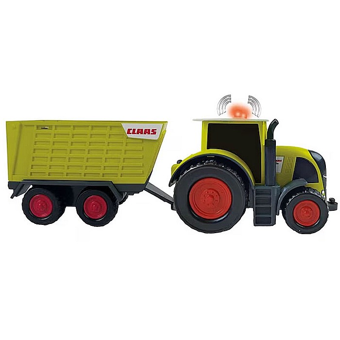 Set Claas, tractor Axion 870 cu remorcă Cargos 750, cu sunete și lumini, multicolor [3]