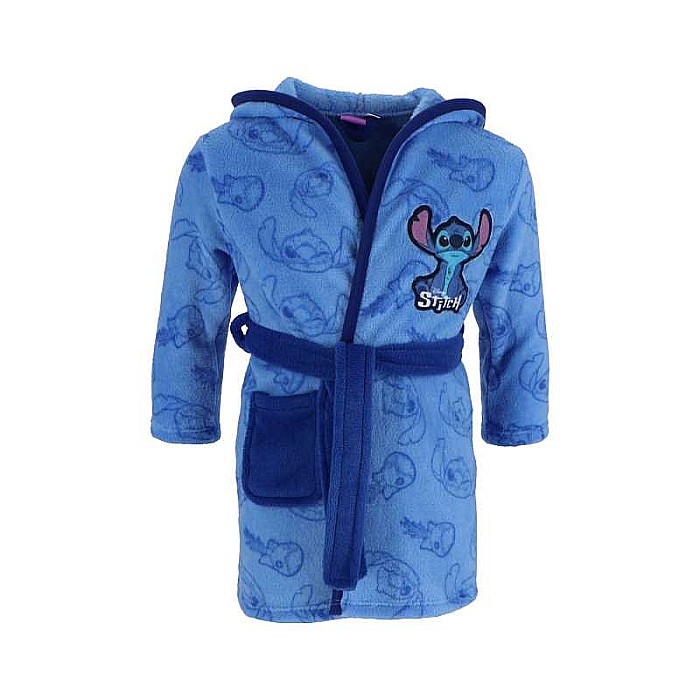 Halat baie băieți cu glugă și urechi fleece coral Lilo & Stitch [2]