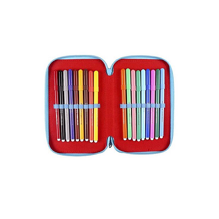 Penar Echipat Mickey Mouse, 43 piese, Albastru/Roșu, 19.5 x 12 x 6.5 cm [3]