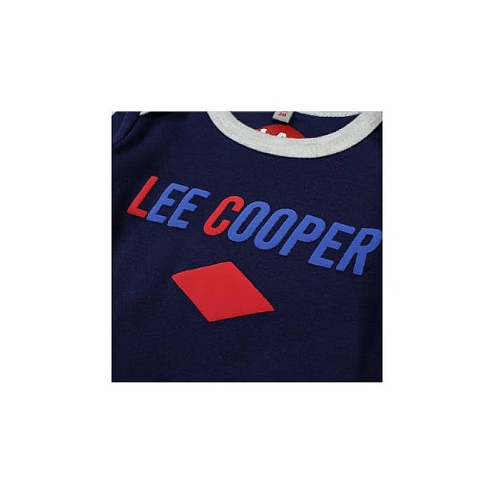 Set două body-uri copii, 100% bumbac, gri/albastru, East London, Lee Cooper [5]