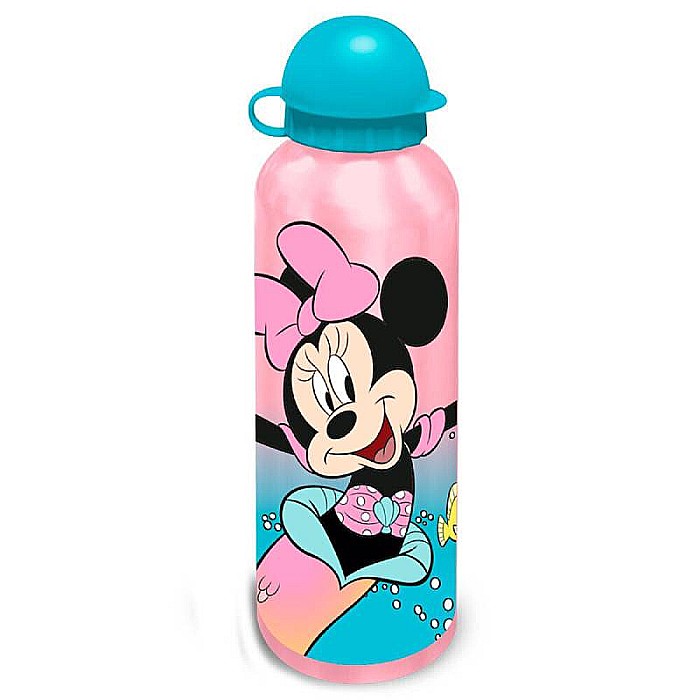 Set cutie sandwich plastic fără BPA și sticlă apă din aluminiu, 400 ml, multicolor, Minnie Mouse, Disney [3]