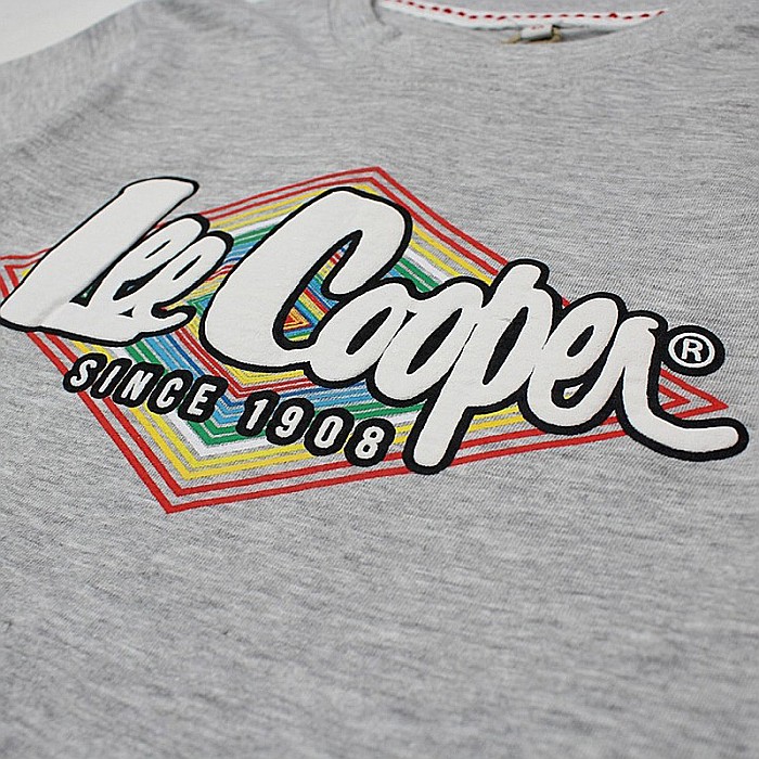 Tricou copii, 100% bumbac, gri, Lee Cooper [2]
