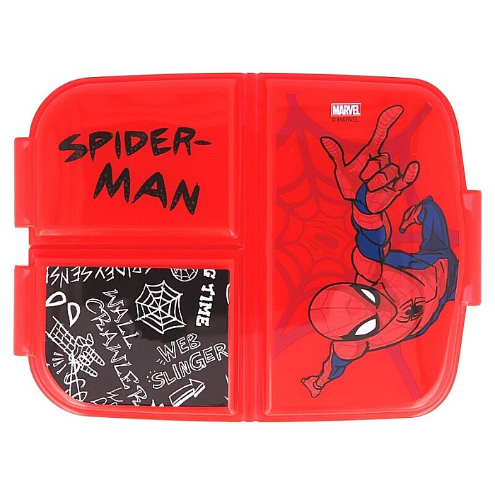 Cutie sandwich, multicompartimente, multicolor, fără BPA, Disney, Spiderman [2]