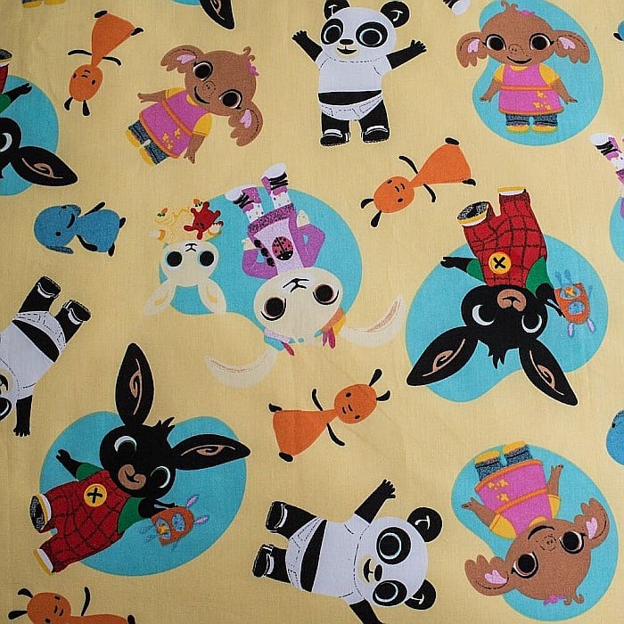 Set lenjerie pat copii, multicolor, 2 piese, 100% bumbac, 100x135 cm, 40x60, Bunny Bing, 052 [4]